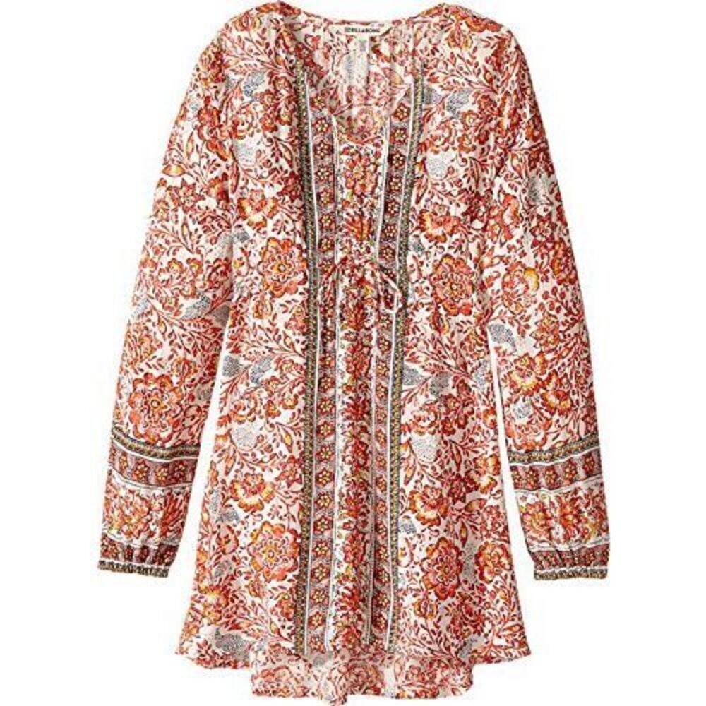 ✨Billabong Kid Girls Floral Front Tie Mini Sz Large Dress✨